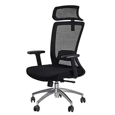 Imagem de Cadeira de escritório, cadeira de jogos, cadeira de computador, cadeira de escritório de malha ergonômica, cadeira de jogos para dor nas costas, cadeira executiva com encosto alto ajustável em altura