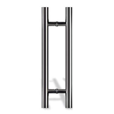 Imagem de Puxador de porta de tubo redondo de aço inoxidável/puxador de porta de vidro temperado/puxador de porta de celeiro deslizante para escritório, hotel, casa - 3 comprimentos (tamanho: 1200 × 900 mm)