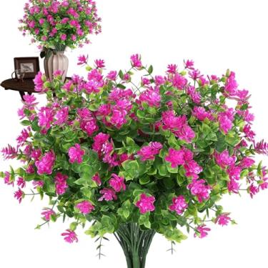 Imagem de Flores falsas, plantas falsas realistas, decoração de casa à prova de intempéries, resistente ao desbotamento, decoração requintada de primavera para estúdios domésticos, hotéis, espaços comerciais