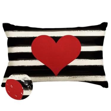 Imagem de ARGOOFG Capas de almofada para atividades ao ar livre, dia dos namorados, 30,5 x 50,8 cm, decoração à prova d'água, decoração para o dia dos namorados, dia das mães, para sofá, sala de estar