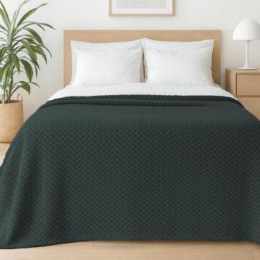 Imagem de Manta Microfibra Liss Habitat Queen 220X240Cm - Liss Verde