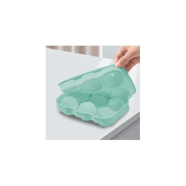 Imagem de Forma de Gelo Silicone 6 Esferas Redondas, 45mm, para Whisky e Bebidas, 17x12x5cm