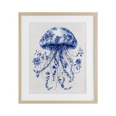Imagem de Stupell Industries Impressão emoldurada de bétula de bétula vintage funky toile medusa, design por Lettered and Lined, 16 x 13
