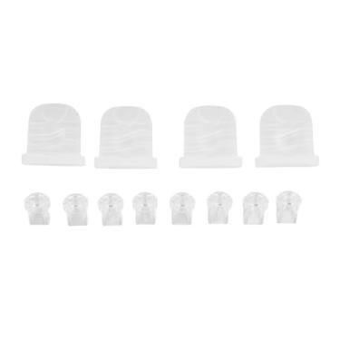 Imagem de Ainoli 8 peças de válvulas bico de pato e 4 peças de diafragma de silicone compatíveis com acessórios de substituição para bomba de amamentação S32