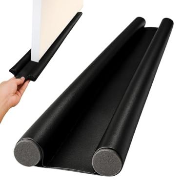 Imagem de Veda Porta Rolinho Duplo Ajustável 80cm em PVC Lavável Bloca Insetos Poeira e Ruído