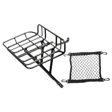 Imagem de harayaa Organizador de acessórios para bicicleta, cesto de alumínio para viagens, unissex, para bicicletas P8, Preto