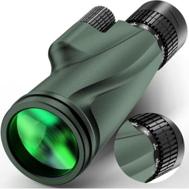 Imagem de Telescópio monocular, monóculos de alta potência 80 x 100 para adultos com tripé, monóculo para smartphone, adequado para observação de pássaros, monóculos de visão maior para adultos com prisma BAK4