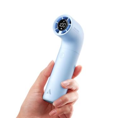 Imagem de Aecooly Ventilador portátil portátil, mini ventilador turbo potente, aero de alta velocidade de 16500 RPM, tempo máximo de resfriamento de 14H, bolso de 5 velocidades, recarregável, pessoal, pequenos