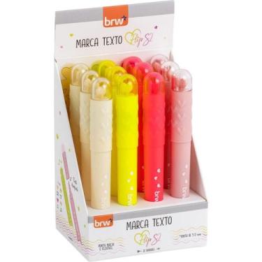 Imagem de Caneta Marca Texto FLIP S2 4 Cores BRW (display com 12 Unidades)