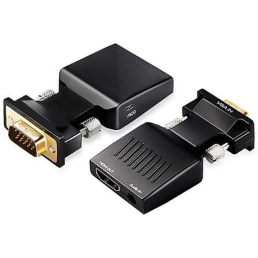 Imagem de Conversor Adaptador Vga X Hdmi Com Audio