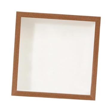 Imagem de Bothyi Caixa de exibição de viagem, versátil e rústica, cofrinho para guardar cartões, fotos e medalhas. Ideal para decoração de mesa ou parede, 15cm