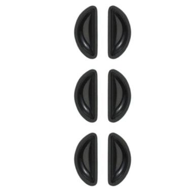 Imagem de 12 Plaqueta Silicone Adesiva Almofada Nariz Armação Óculos Borrachinha