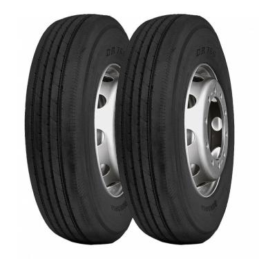 Imagem de Kit 2 Pneus Durable Aro 22 295/80R22 DR766 18 Lonas 152/148M