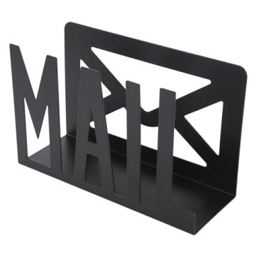 Imagem de Aramox Suporte de Correio de Mesa Organizador de Cartas Rack de Armazenamento de Envelope Com Design Oco e Base Antiderrapante para Escritório Em Casa Mesa Escolar