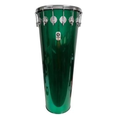 Imagem de Timbal timbra 14x90cm verde c/aro cromado pele leitosa 16af
