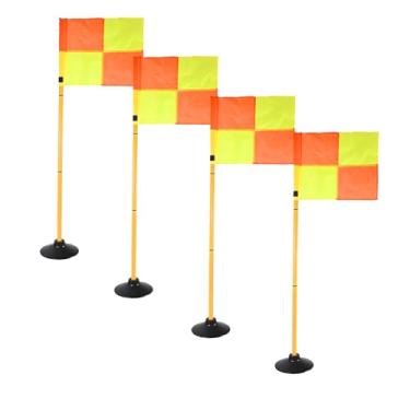 Imagem de Voodans Bandeiras de canto de futebol com postes de agilidade, bastões de treinamento ajustáveis com base de borracha e bandeiras para treino de futebol e exercícios de agilidade (4)