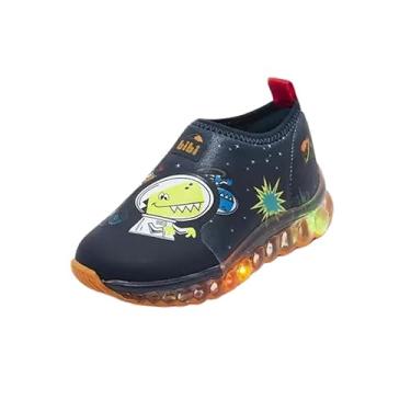 Imagem de Tênis Infantil de Luz Menino Bibi Roller Celebration Naval Estampado Espaço-28