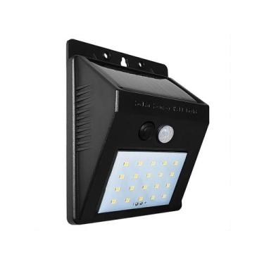 Imagem de Arandela Recarregável Luz Solar E Sensor De Movimento Luatek