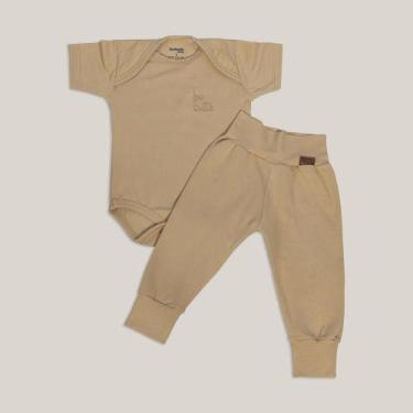 Imagem de Conjunto Body Basic Manga Curta e Mijão - 2 Peças Cheirinho de Neném, 