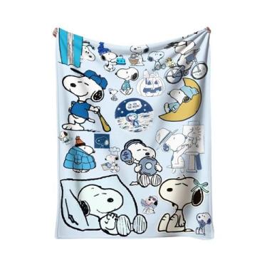 Imagem de Cobertor De Pelúcia Quente E Macio Com Estampa Do Snoopy Para Crianças