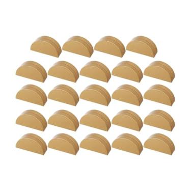 Imagem de oshhni Conjunto de 24 porta-cartões de mesa, porta-números de mesa, ornamentos simples de madeira, suportes para nomes, prendedores de menu para escritório e, S