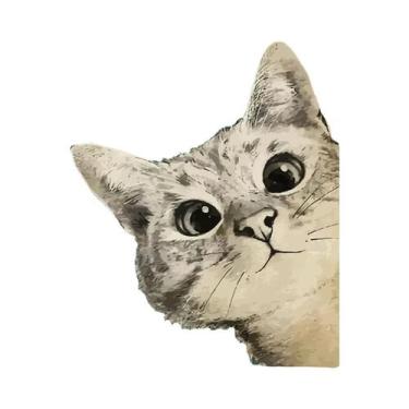 Imagem de Pôster De Gato Preto Fazendo Cocô, Placa Engraçada Para Banheiro, Impr