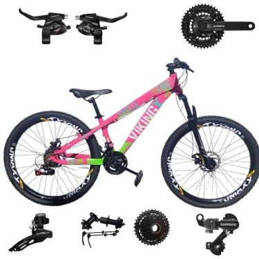 Imagem de Bicicleta 26 VikingX T25 24v Cubo K7 SHIMANO Freeride Pneu 26 Cravudo-Unissex