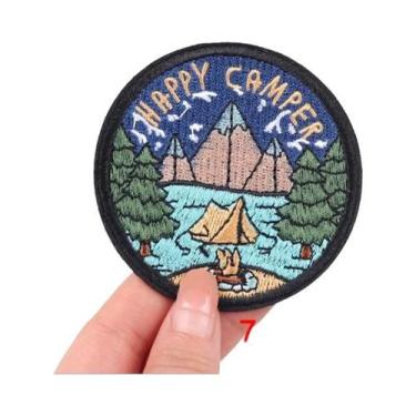 Imagem de Adesivo Bordado Para Camping Ao Ar Livre, Patch De Ferro Para Roupas D