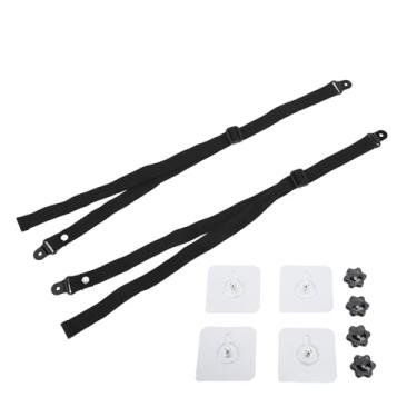 Imagem de AYNEFY Outros Utensílios Domésticos Correias Sem Broca Terremoto Televisão Protegendo a Segurança Doméstica Âncora Adesivo Anti Ponta Âncoras de Móveis para Telas Planas à Prova de Bebês 2 Unidades de TV Ajustável