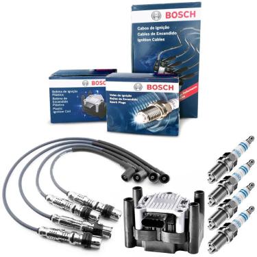 Imagem de Kit Cabo Vela Bobina Crossfox 1.6 8v 2008 A 2015 Bosch