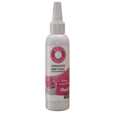 Imagem de Corante Soft Gel Rosa Chiclete 60g  Mago - Mago Indústria