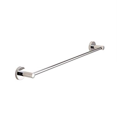 Imagem de Prateleira de banheiro barra de toalha de banho suporte de toalha de banho cromado polido montado na parede cabide acessórios acessórios luminárias 0726 (tamanho: 120 cm) (110 cm)