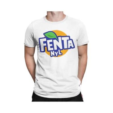 Imagem de Camiseta Masculina Estampada De Algodão Puro Com Gola Redonda E Manga 