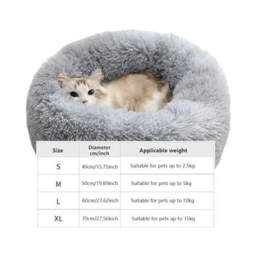 Imagem de Cama Redonda Para Animais De Estimação Super Macia, Lavável E Destacáv
