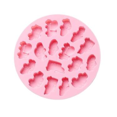 Imagem de Bandejas fofas para cubos de gelo para carros, molde de chocolate, formas de derretimento de cera de fácil liberação, antiaderente, chocolate, sabonete, pudim, gelatina, gelatina, cubo de gelo (carro)