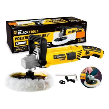 Imagem de Politriz Angular 7 1200W The Black Tools: Po - Amarelo 127V