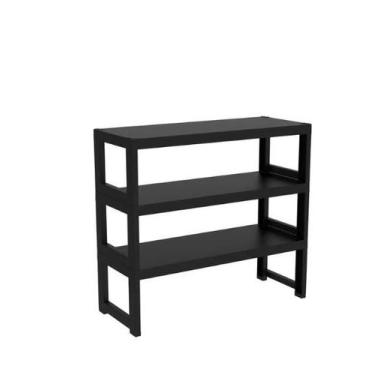 Imagem de Estante Quadra com 3 Prateleiras - Organize, Preto