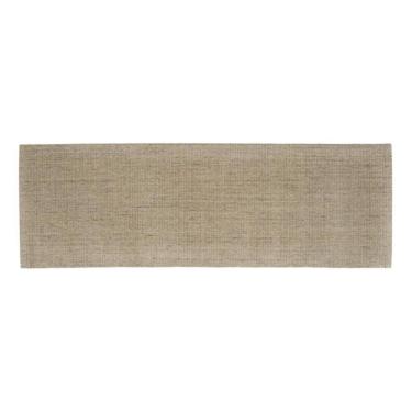 Imagem de Tapete Passadeira Lisa Retangular Juta Bege 0,6X1,8M Apaeb
