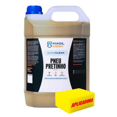 Imagem de Pretinho Automotivo em Gel Incolor Baba + Esponja Aplicadora - 5 L - M