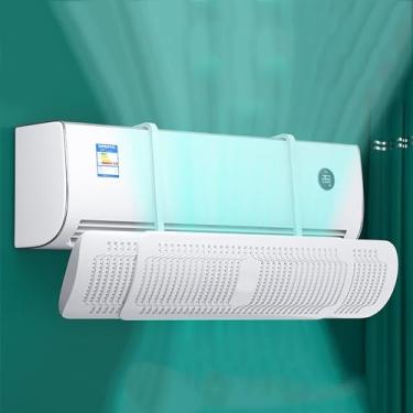 Imagem de Defletor de ar condicionado ajustável, defletor de direção de vento dobrável, asa de saída de ar telescópica – conjunto de 2 para melhorar a eficiência de resfriamento e conforto