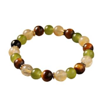 Imagem de Pulseiras elásticas para mulheres, homens, olho de tigre natural, lápis-lazúli, contas de cristal, pulseiras elásticas para alegria, felicidade, prazer, joias empilháveis para homens, pulseiras