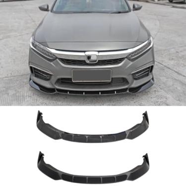 Imagem de Spoiler do para-choque dianteiro do carro peça de modificação do difusor de lábios compatível com INSPIRE 2019-2021 capa protetora de para-choque acessórios para carro (preto brilhante)