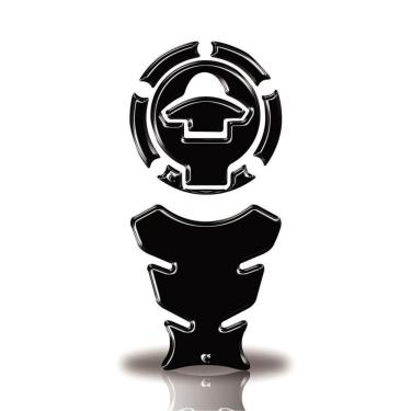 Imagem de Kit Protetor Tanque Moto Yzf-R3 Mt Tenere Yamaha Preto Neutro Cor Preto