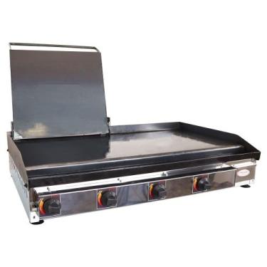 Imagem de Chapa de Lanche 100 x 50cm com Prensa 6,35mm a Gás Profissional - itaj