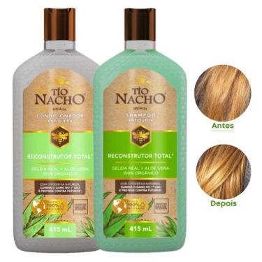 Imagem de Kit Reconstrutor Shampoo 415ml + Condicionador 415ml Tio Nacho