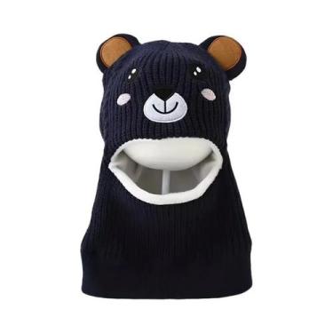 Imagem de Gorro De Inverno Para Meninos Com Estampa De Animais Em Cartoon, Com P