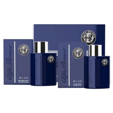 Imagem de Kit Perfume Blue Alfa Romeo EDT Masculino 75ml + Loção Pós Barba 75ml-Masculino