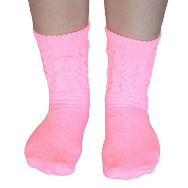 Imagem de Par de Meias Feminina Cano Médio Fitness Aeróbica Apollo, Rosa