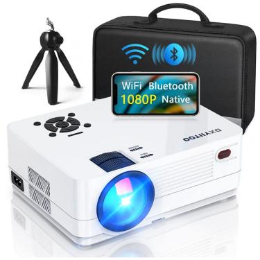 Imagem de Projetor Nativo 1080P com WiFi e Bluetooth Bivolt, Cinema em Full HD para Filmes ao Ar Livre, Projetor de 300" para Home Theater 4K