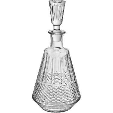 Imagem de GARRAFA UÍSQUE HOME&CO LAPIDADO VIDRO 1L 30x14x14cm TRANSPARENTE